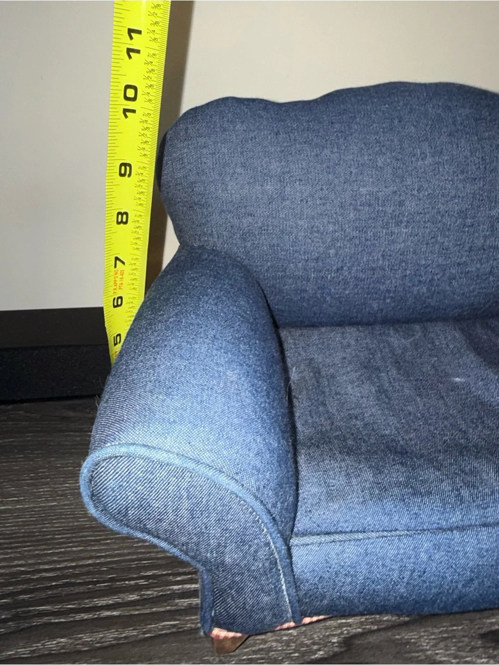 18” doll denim chair